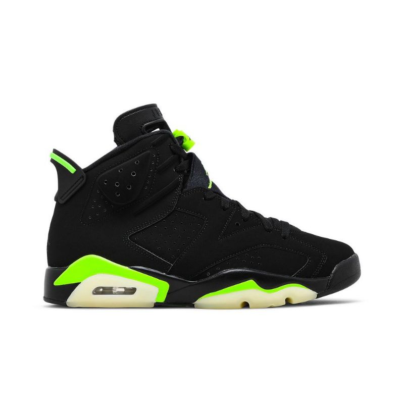 Air Jordan 6 Retro Sort Grøn Sko Herre