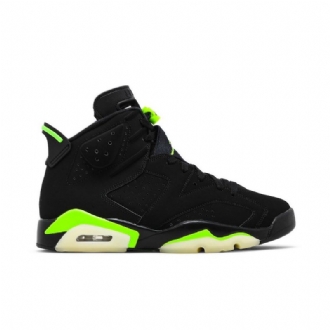 Air Jordan 6 Retro Sort Grøn Sko Herre