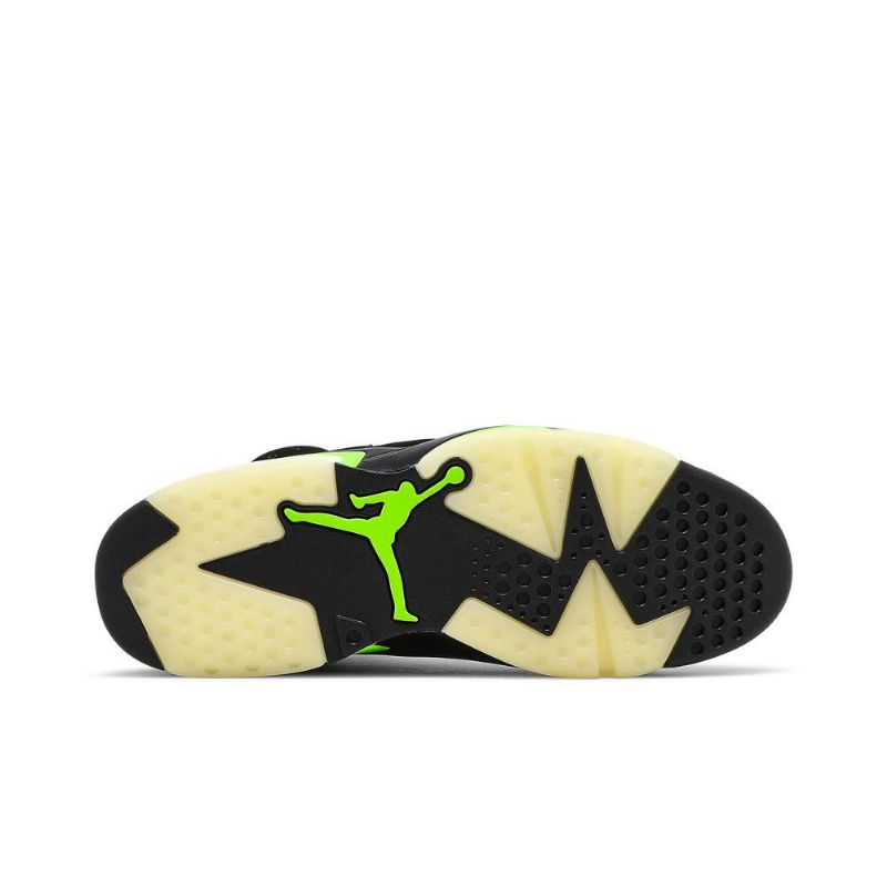 Air Jordan 6 Retro Sort Grøn Sko Herre