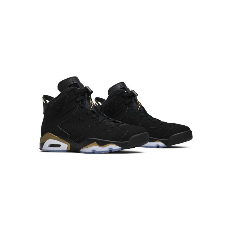 Air Jordan 6 Retro Sort Guld Sko Herre