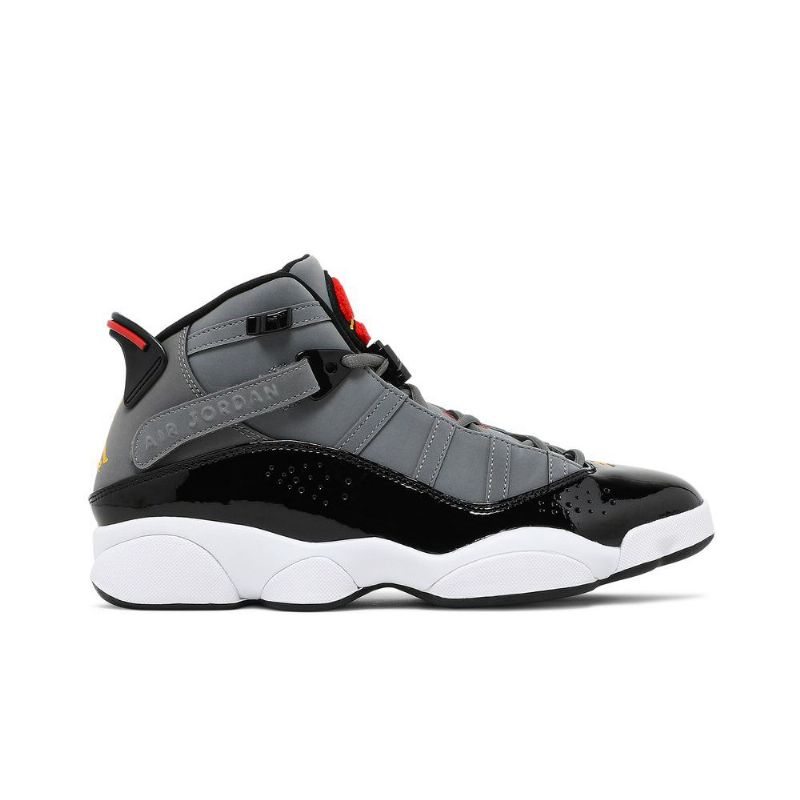 Air Jordan 6 Rings Grå Sort Rød Sko Herre