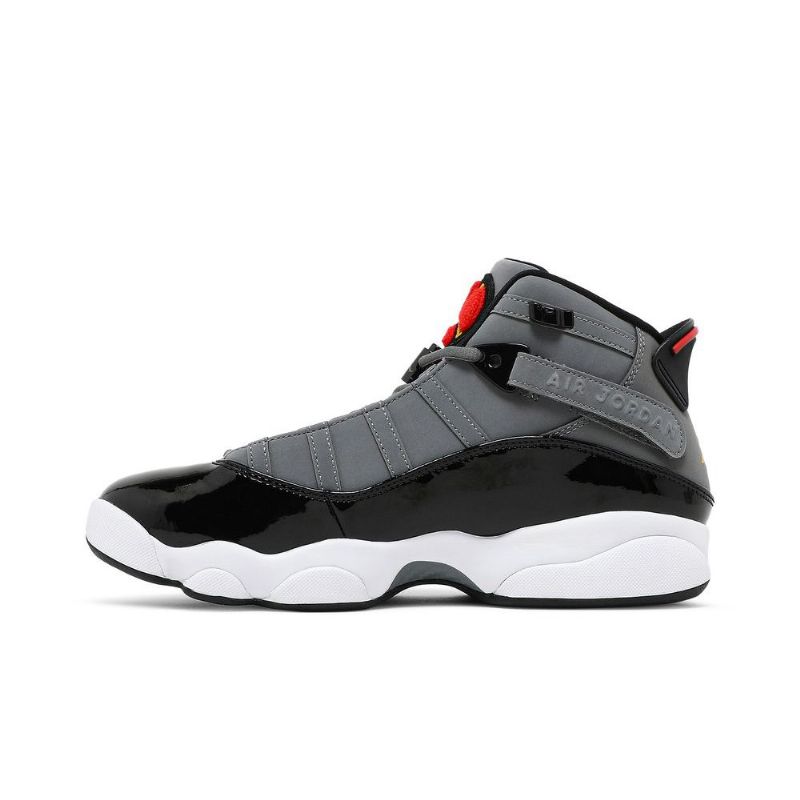 Air Jordan 6 Rings Grå Sort Rød Sko Herre