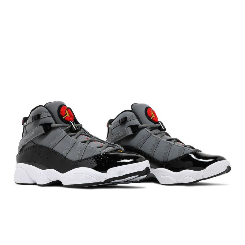 Air Jordan 6 Rings Grå Sort Rød Sko Herre