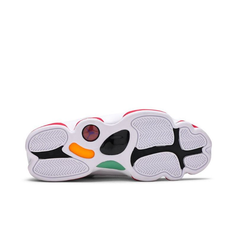 Air Jordan 6 Rings Hvid Rød Grå Sko Herre