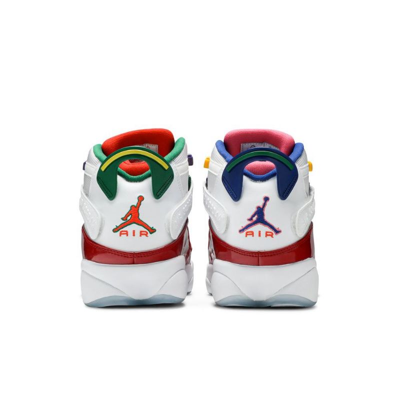 Air Jordan 6 Rings Hvid Rød Sko Herre