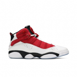 Air Jordan 6 Rings Hvid Rød Sort Sko Herre