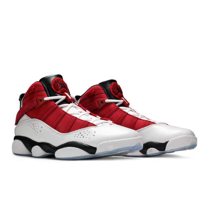 Air Jordan 6 Rings Hvid Rød Sort Sko Herre