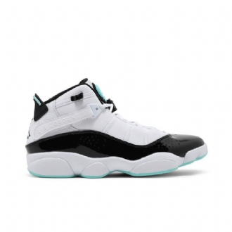 Air Jordan 6 Rings Hvid Sort Blå Sko Herre