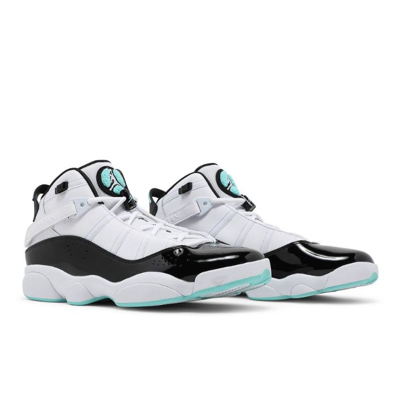 Air Jordan 6 Rings Hvid Sort Blå Sko Herre