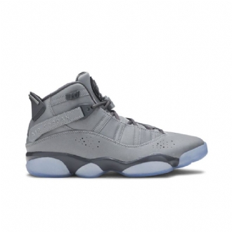 Air Jordan 6 Rings Sølv Hvid Grå Sko Herre