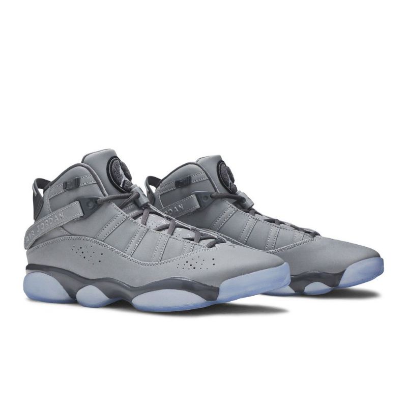 Air Jordan 6 Rings Sølv Hvid Grå Sko Herre