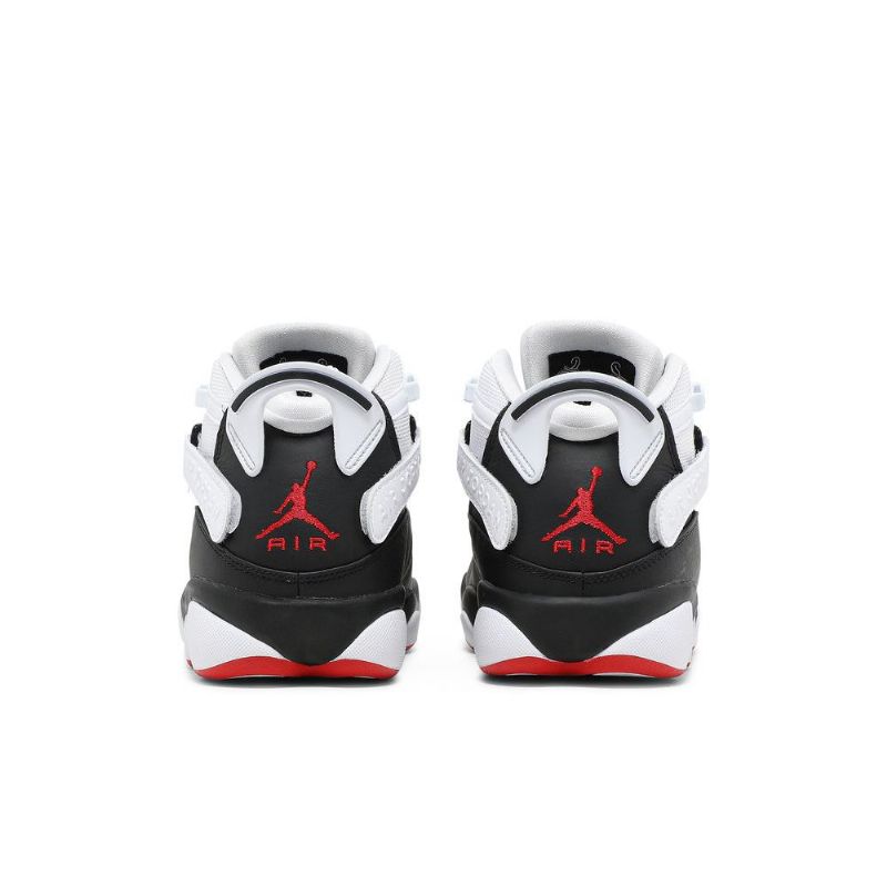 Air Jordan 6 Rings Sort Hvid Rød Grøn Sko Herre