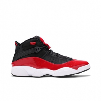Air Jordan 6 Rings Sort Rød Hvid Sko Herre