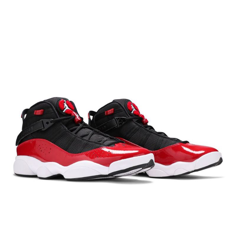 Air Jordan 6 Rings Sort Rød Hvid Sko Herre
