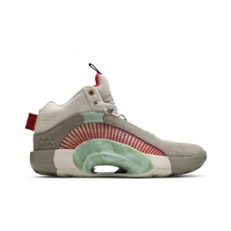 Air Jordan 35 Clot Hvid Grå Rød Grøn Sko Herre