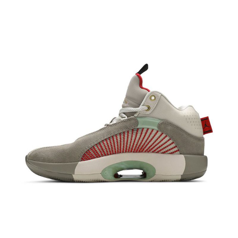 Air Jordan 35 Clot Hvid Grå Rød Grøn Sko Herre