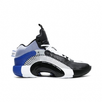 Air Jordan 35 Fragment Design Grå Sort Hvid Blå Sko Herre