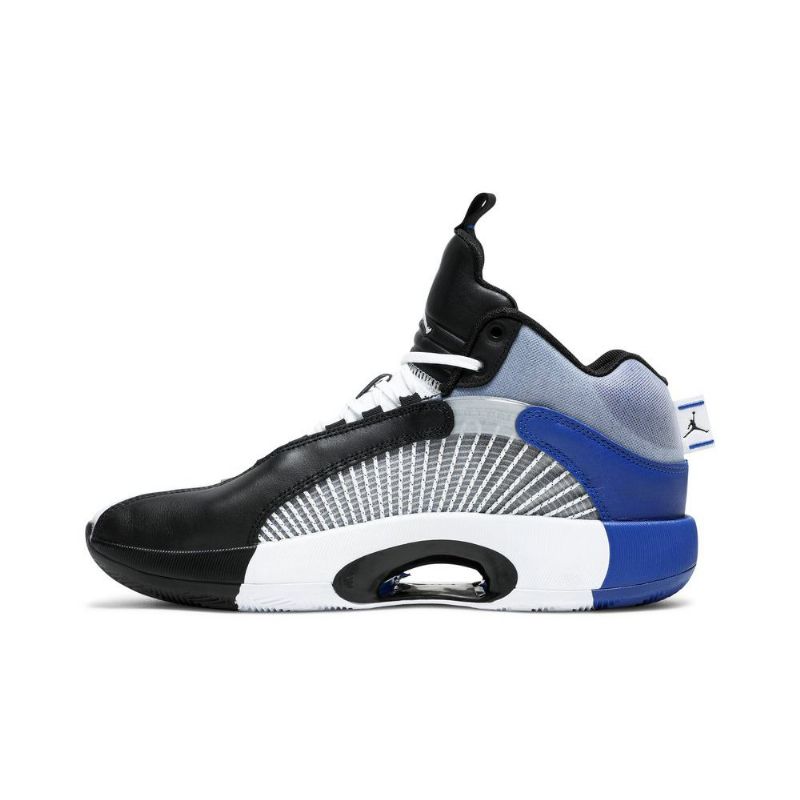 Air Jordan 35 Fragment Design Grå Sort Hvid Blå Sko Herre