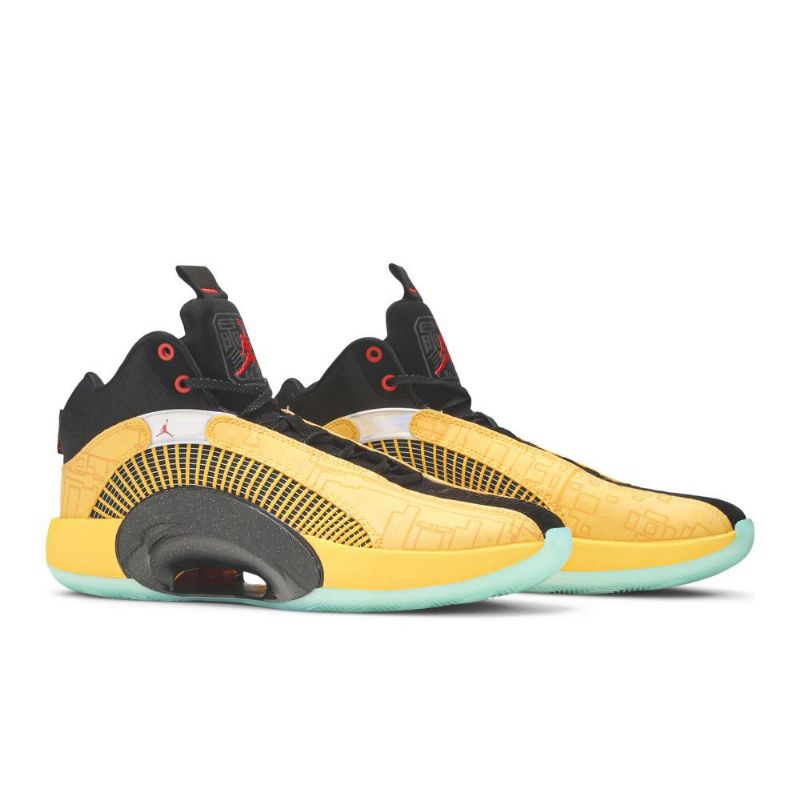 Air Jordan 35 Guld Sort Rød Sko Herre