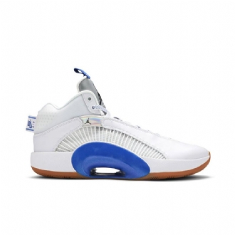 Air Jordan 35 Hvid Blå Sølv Sko Herre