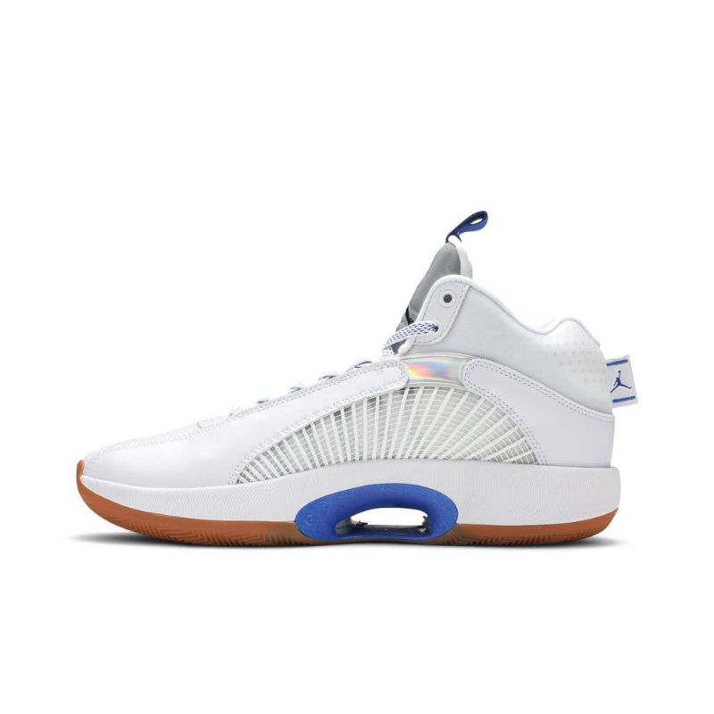 Air Jordan 35 Hvid Blå Sølv Sko Herre