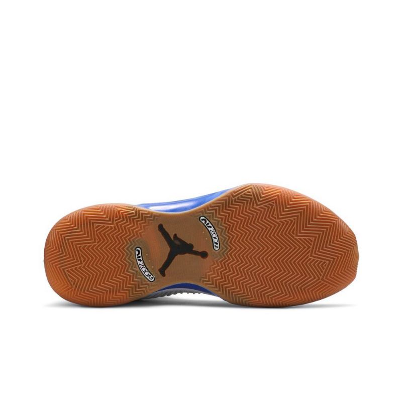 Air Jordan 35 Hvid Blå Sølv Sko Herre