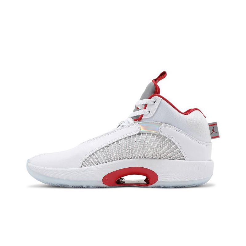 Air Jordan 35 Hvid Sølv Rød Sko Herre