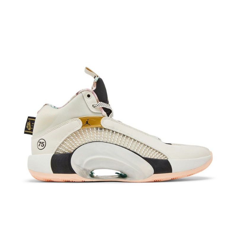 Air Jordan 35 Hvid Sort Guld Sko Herre