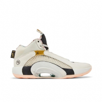Air Jordan 35 Hvid Sort Guld Sko Herre