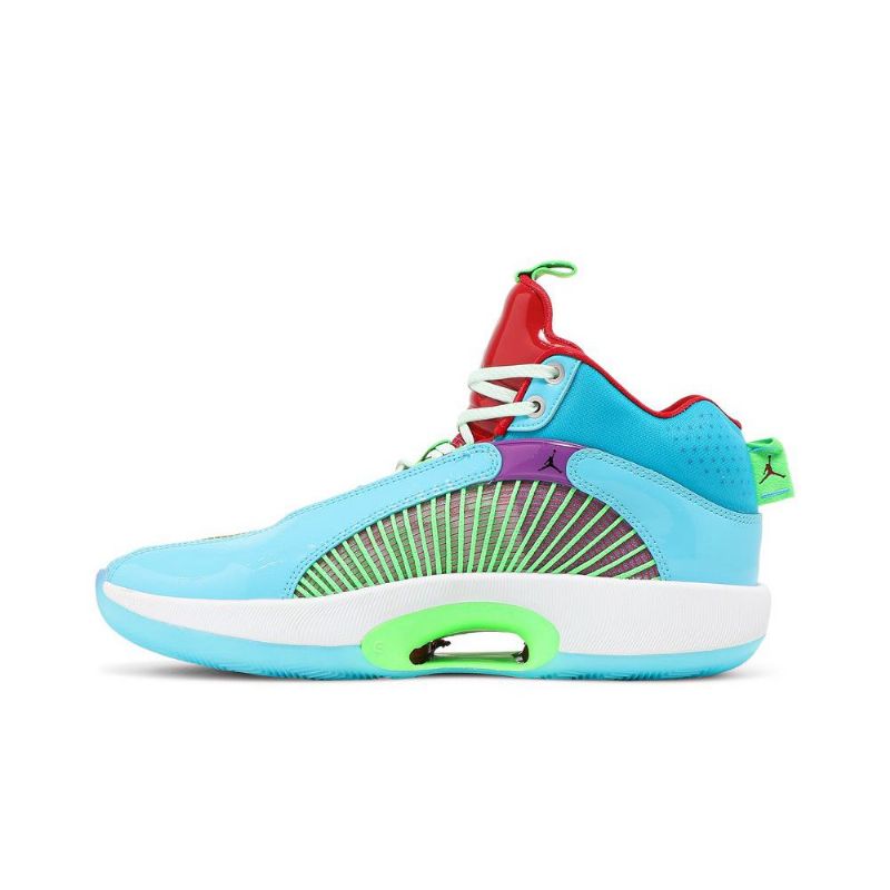 Air Jordan 35 Jayson Tatum Blå Grøn Rød Lilla Sko Herre