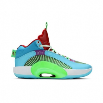 Air Jordan 35 Jayson Tatum Pf Blå Grøn Rød Lilla Sko Herre