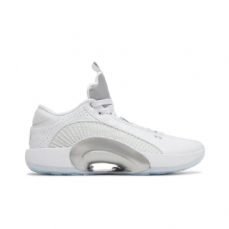 Air Jordan 35 Low Hvid Sølv Sko Herre