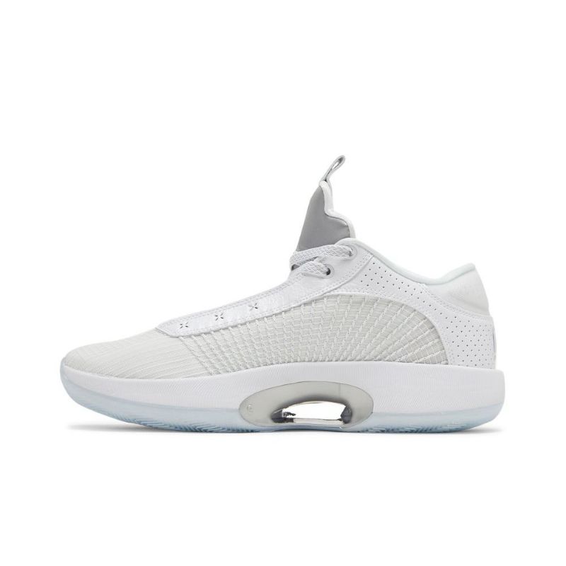Air Jordan 35 Low Hvid Sølv Sko Herre