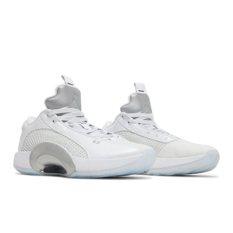 Air Jordan 35 Low Hvid Sølv Sko Herre