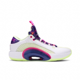 Air Jordan 35 Luka Doncic Low Hvid Lilla Lyserød Sko Herre