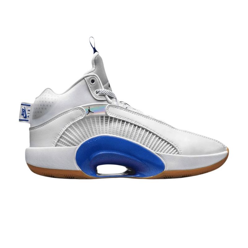 Air Jordan 35 Pf Hvid Blå Sølv Sko Herre