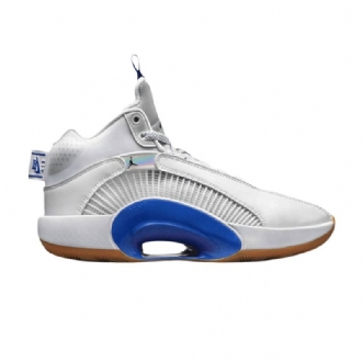 Air Jordan 35 Pf Hvid Blå Sølv Sko Herre