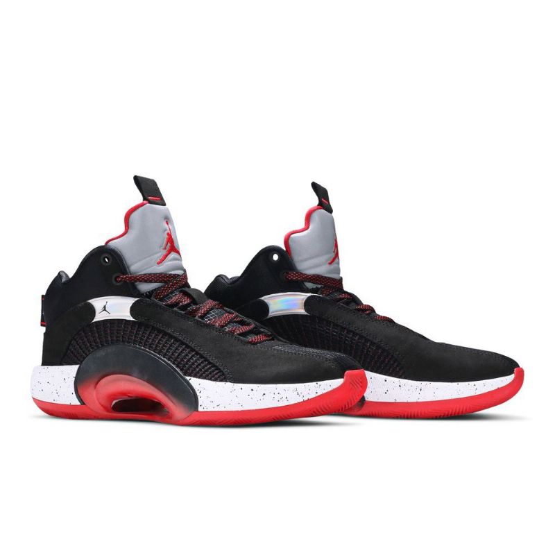 Air Jordan 35 Pf Sort Rød Sølv Hvid Sko Herre