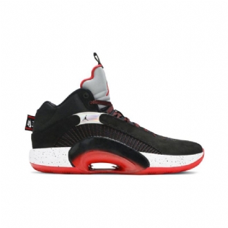Air Jordan 35 Sort Sølv Rød Sko Herre