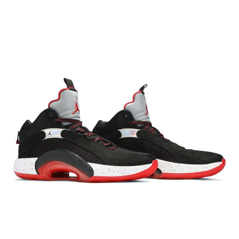 Air Jordan 35 Sort Sølv Rød Sko Herre