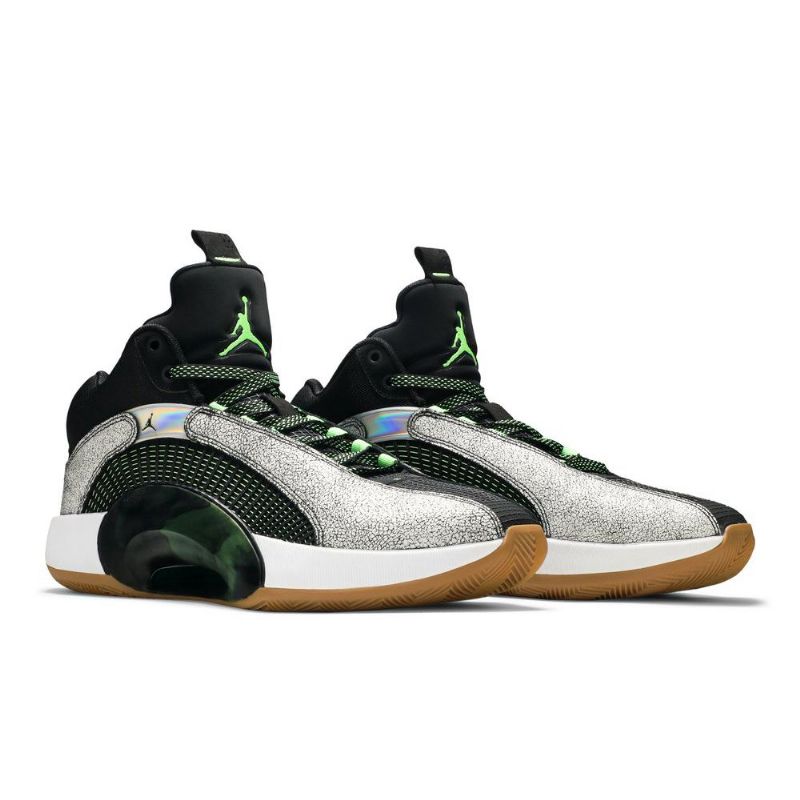 Air Jordan 35 Zion Williamson Pf Hvid Sort Grøn Sko Herre