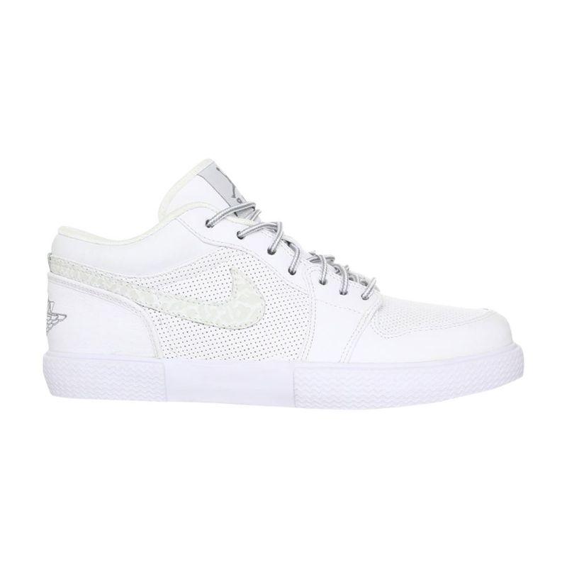 Air Jordan Retro V.1 Hvid Grå Sko Herre