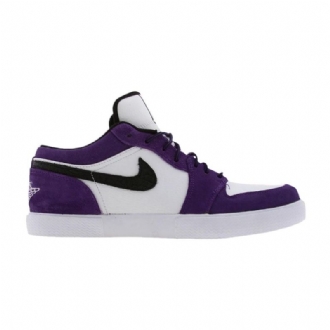 Air Jordan Retro V.1 Lilla Hvid Sort Sko Herre