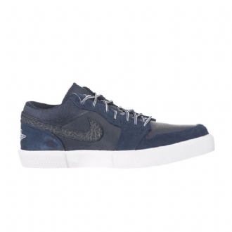 Air Jordan Retro V.1 Marineblå Hvid Sko Herre
