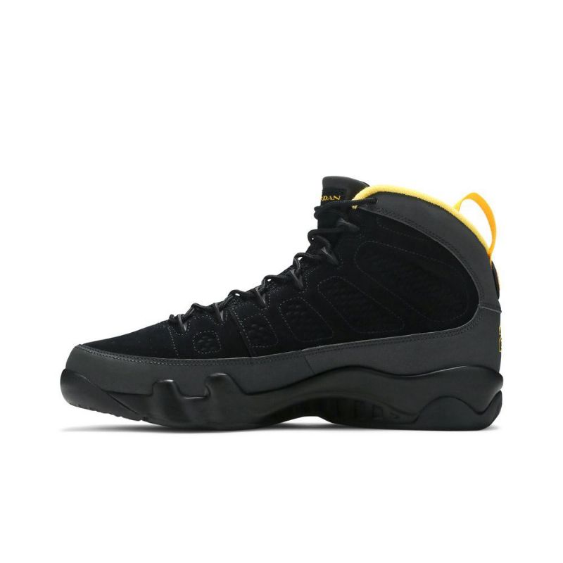 Air Jordan 9 Retro ‘dark Charcoal University Guld’ Sort Grå Guld Sko Herre