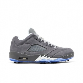 Air Jordan 5 Low Golf Grå Hvid Sko Herre