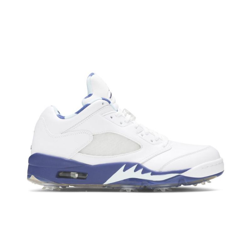 Air Jordan 5 Low Golf Nrg Hvid Blå Sko Herre