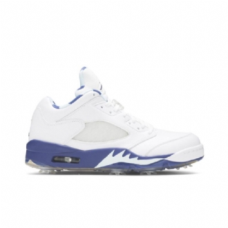 Air Jordan 5 Low Golf Nrg Hvid Blå Sko Herre