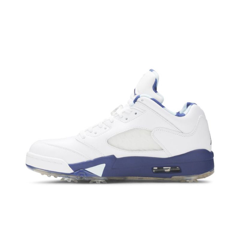 Air Jordan 5 Low Golf Nrg Hvid Blå Sko Herre