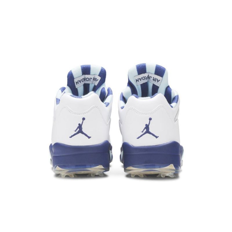 Air Jordan 5 Low Golf Nrg Hvid Blå Sko Herre